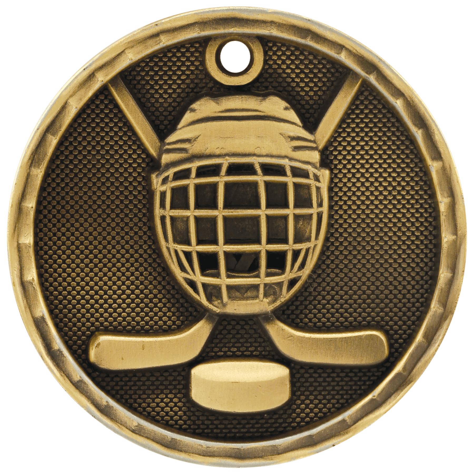 3D Hockey Medal 2" / Gold