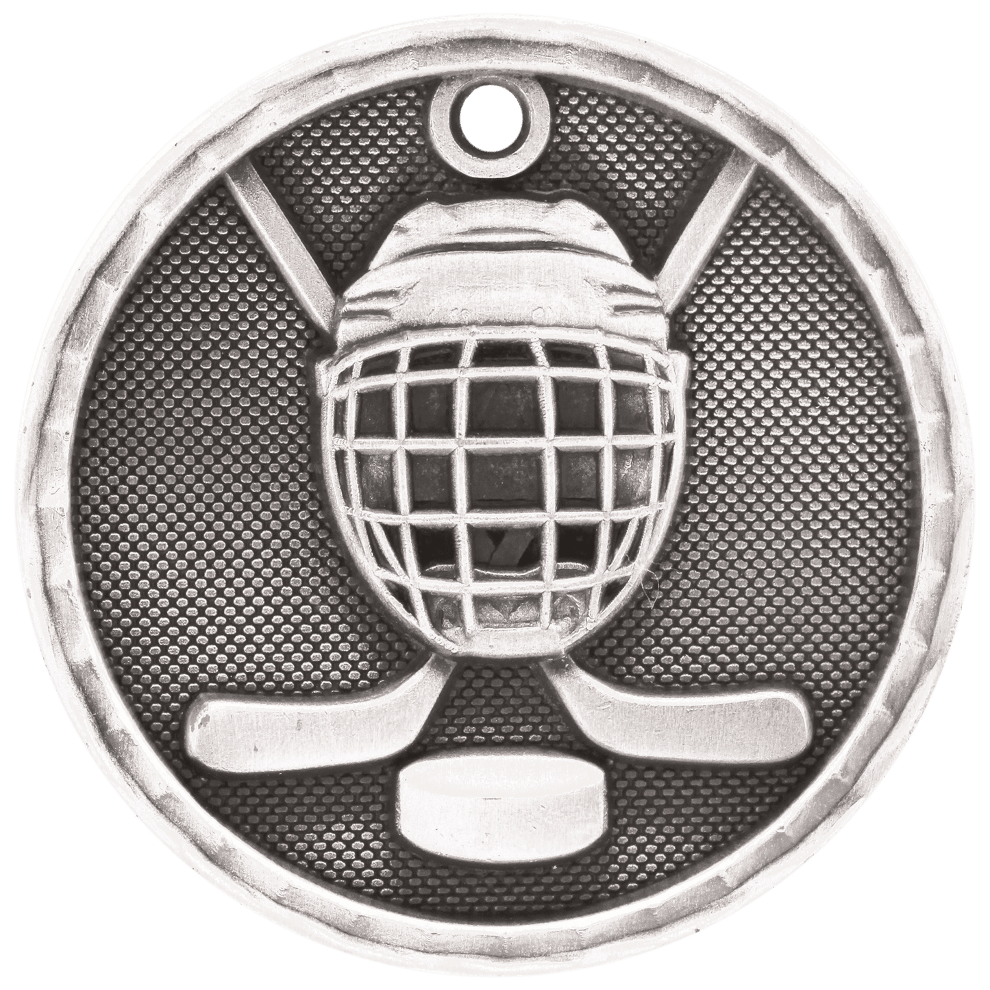 3D Hockey Medal 2" / Silver