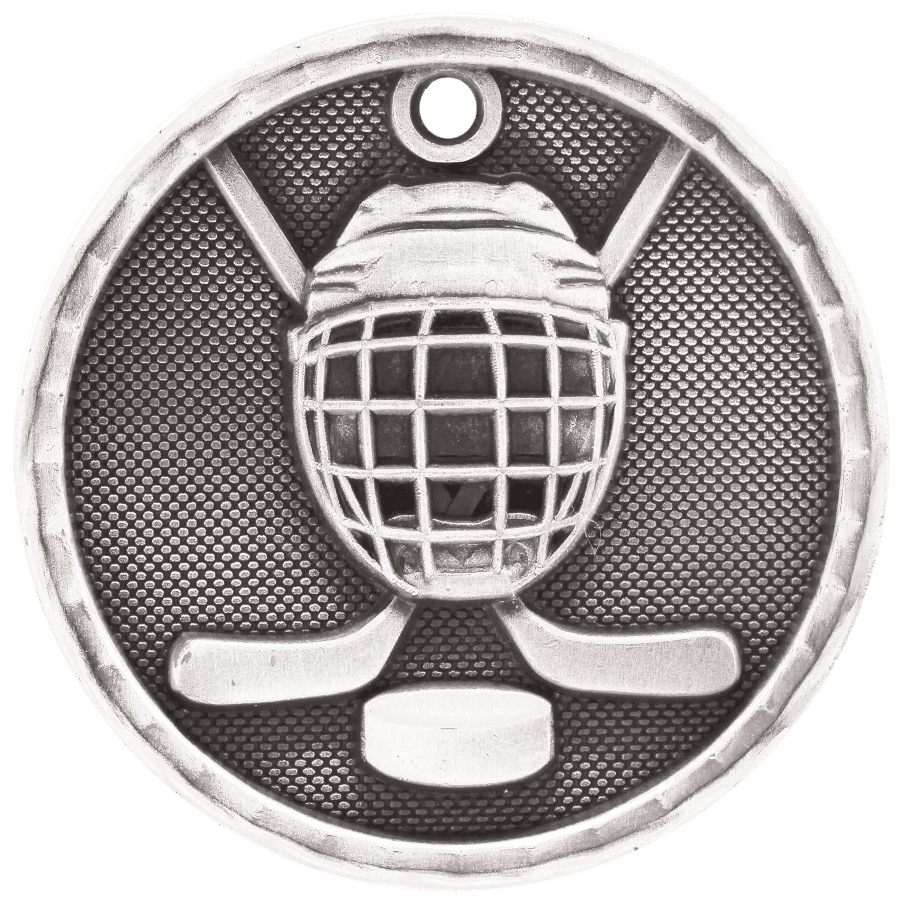 3D Hockey Medal 2" / Silver
