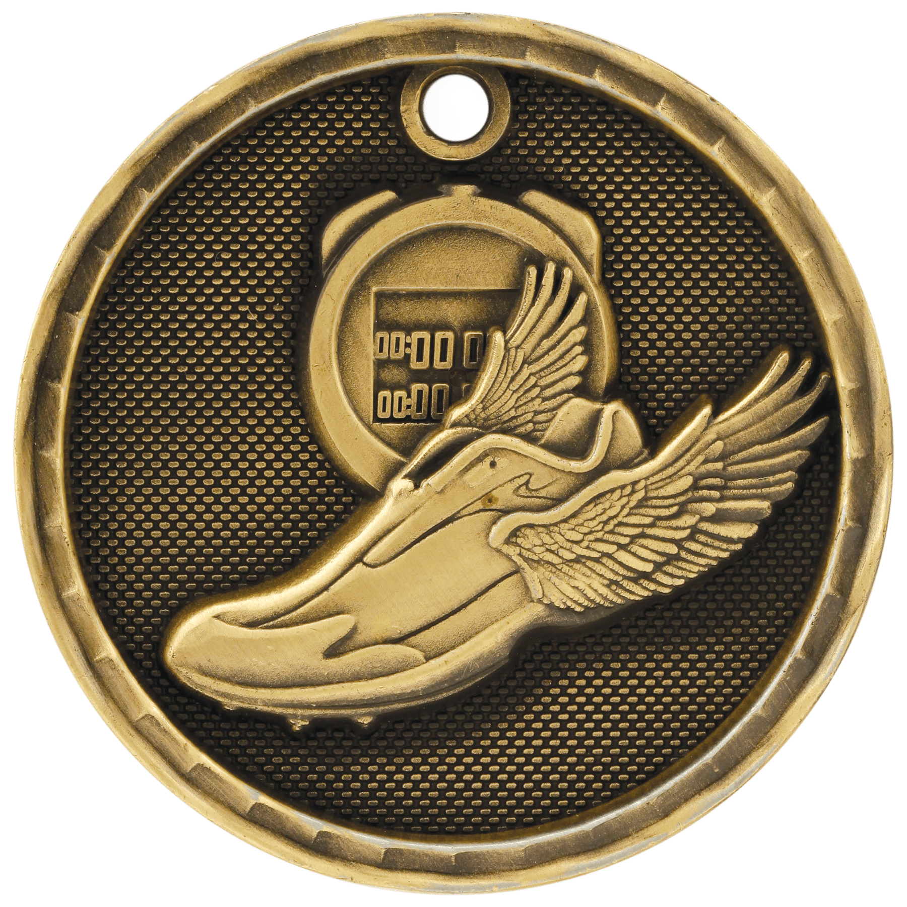 3D Track Medal 2" / Gold