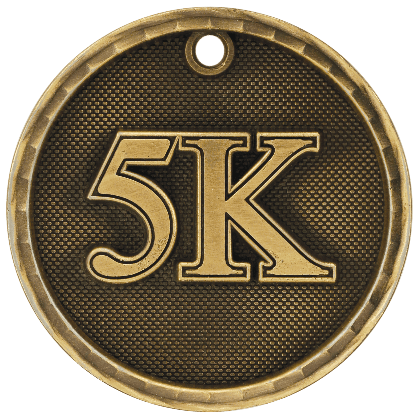 3D 5K Medal 2" / Gold