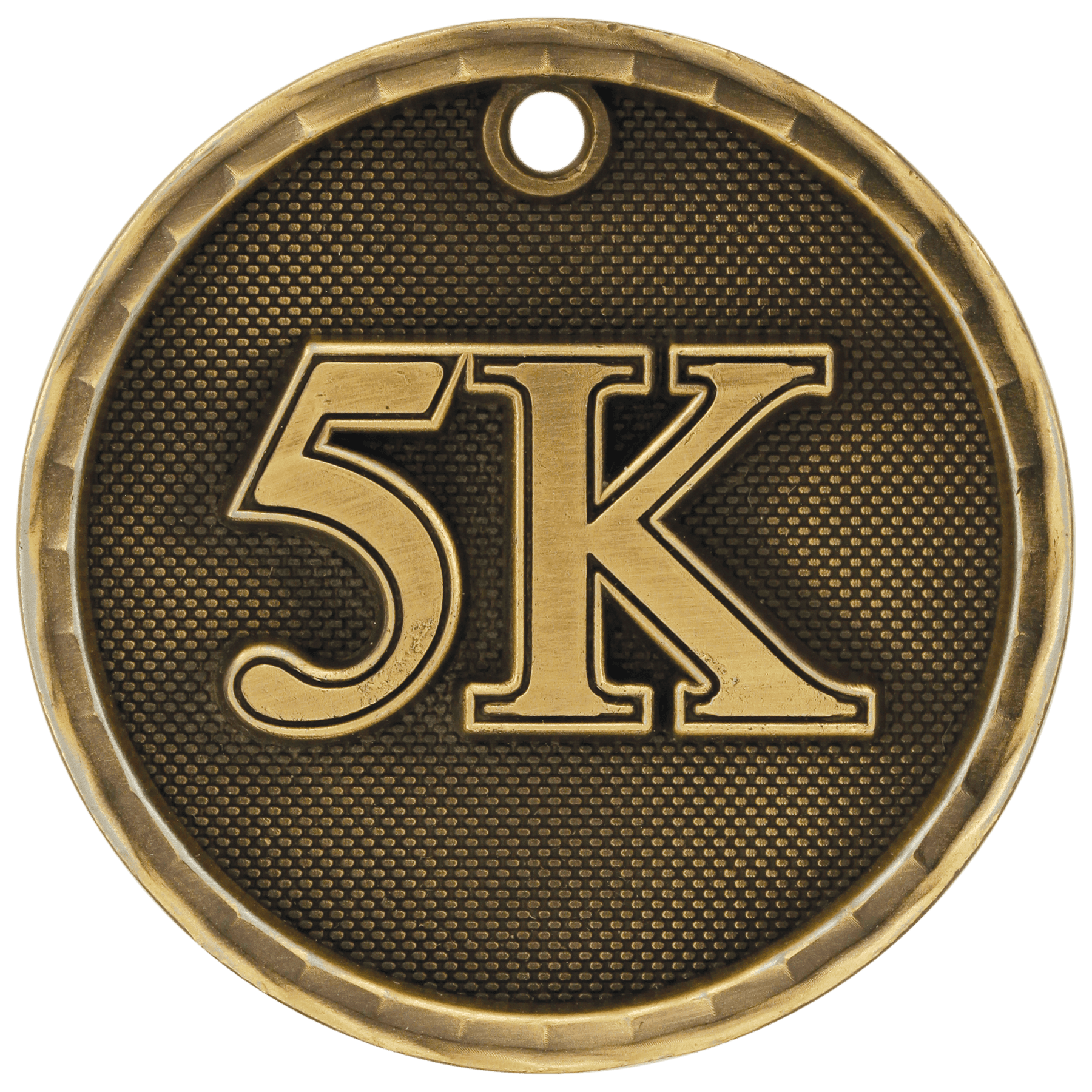 3D 5K Medal 2" / Gold