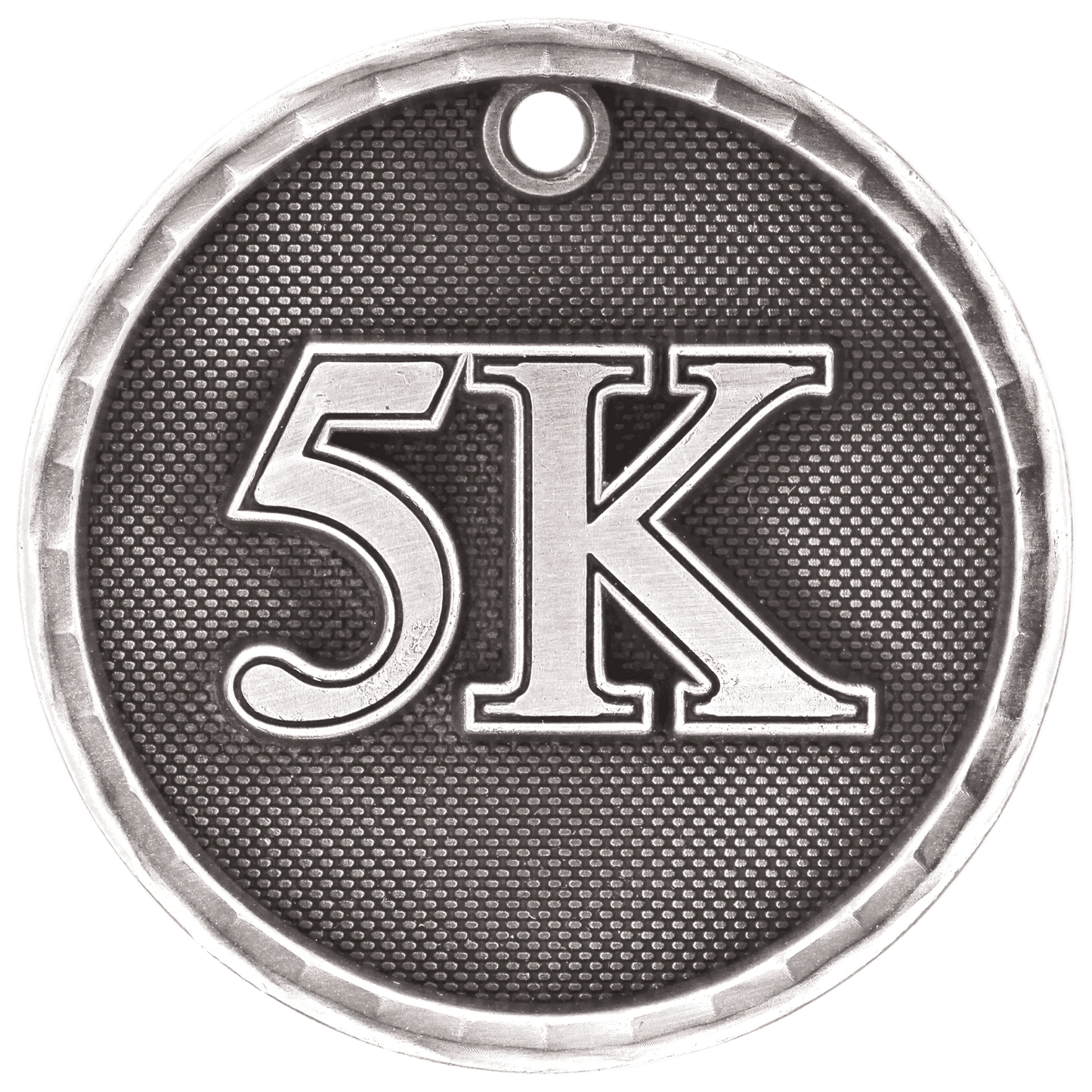 3D 5K Medal 2" / Silver