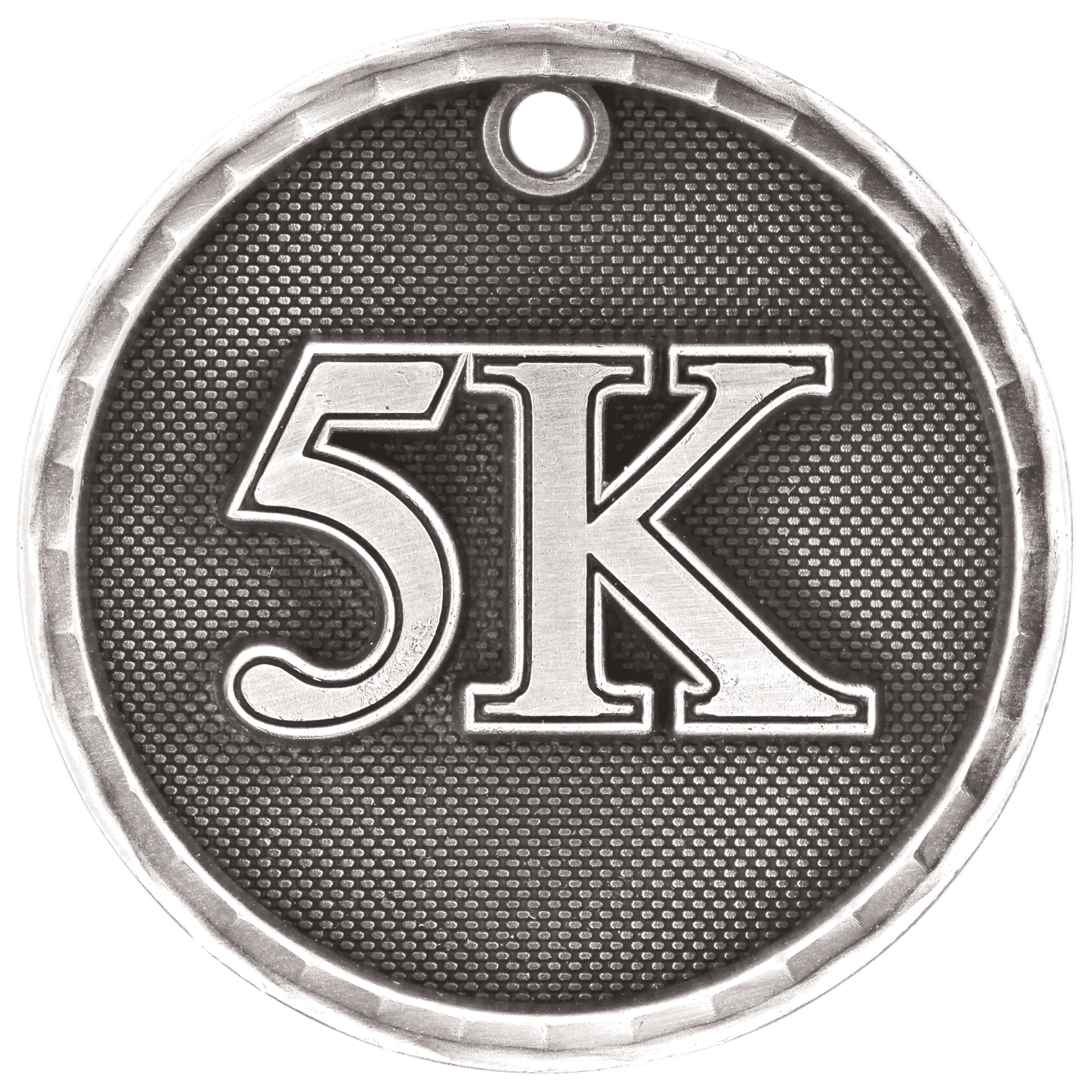 3D 5K Medal 2" / Silver