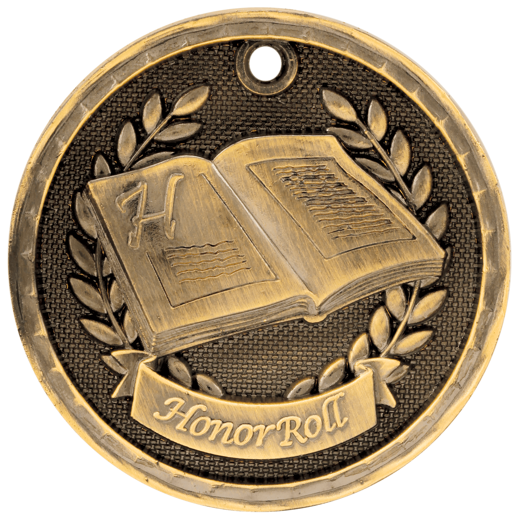 3D Honor Roll Medal 2" / Gold