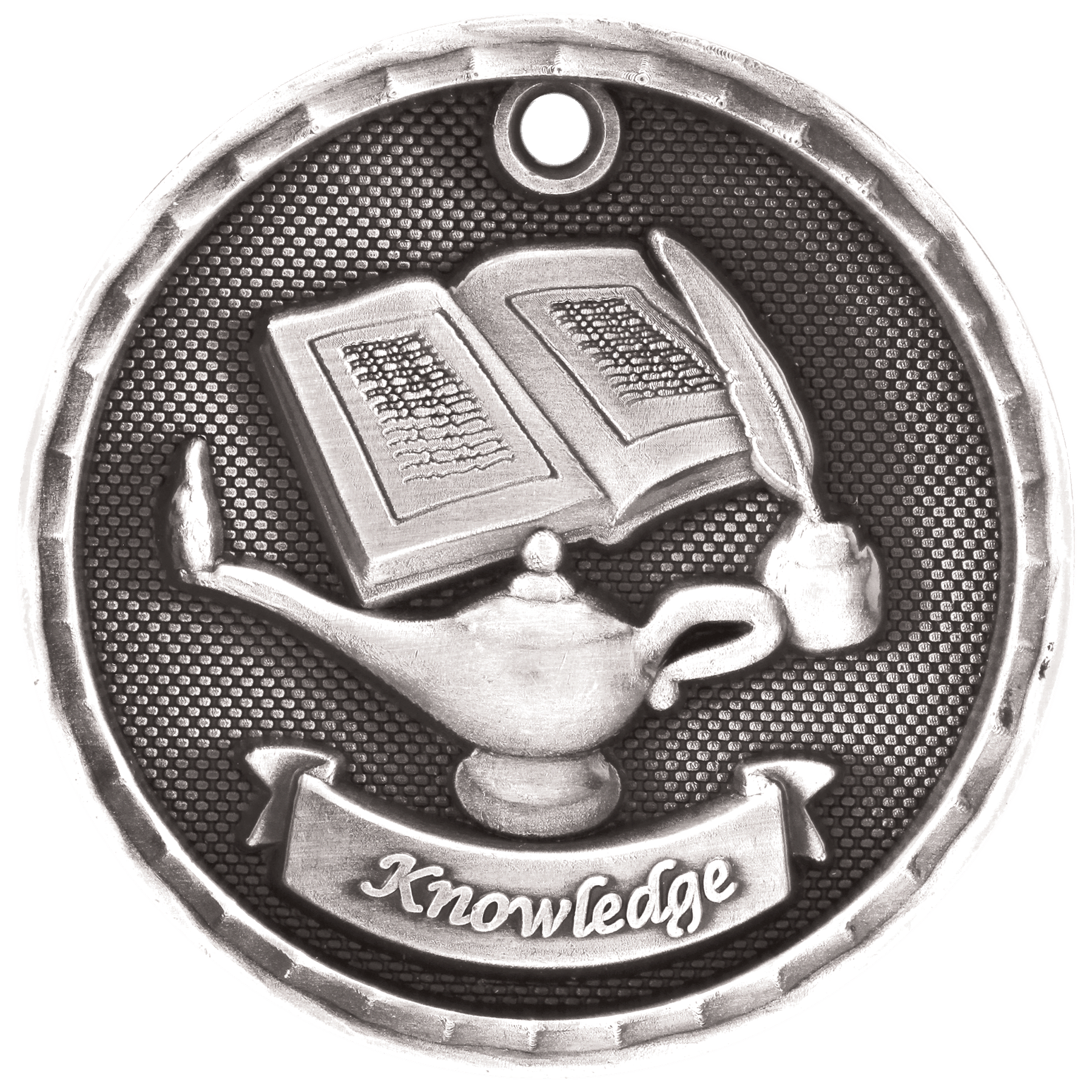 3D Academic Medal 2" / Silver