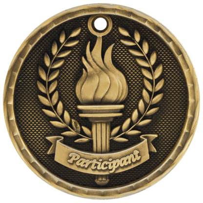3D Participant Medal 2" / Gold
