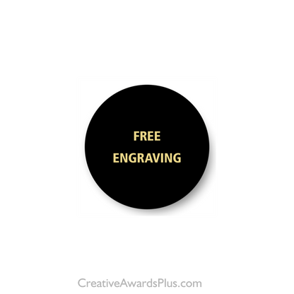 Round Black Brass Plate 1.5" / Black
