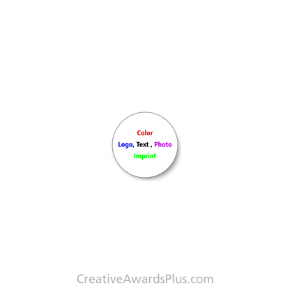 Round White Plate 1" / White