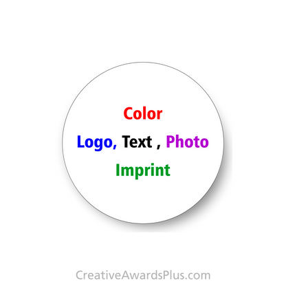 Round White Plate 2" / White