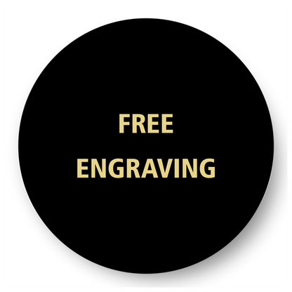 Round Black Brass Plate 3" / Black