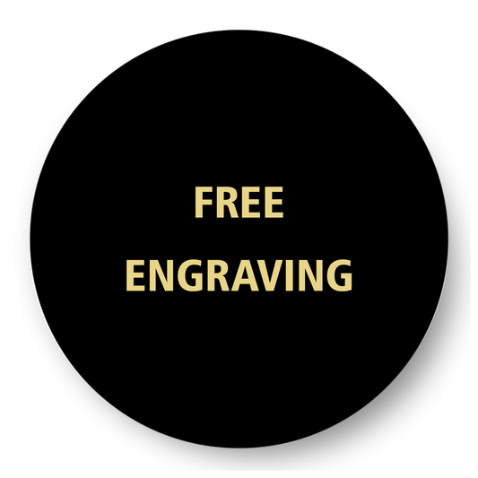 Round Black Brass Plate 3" / Black