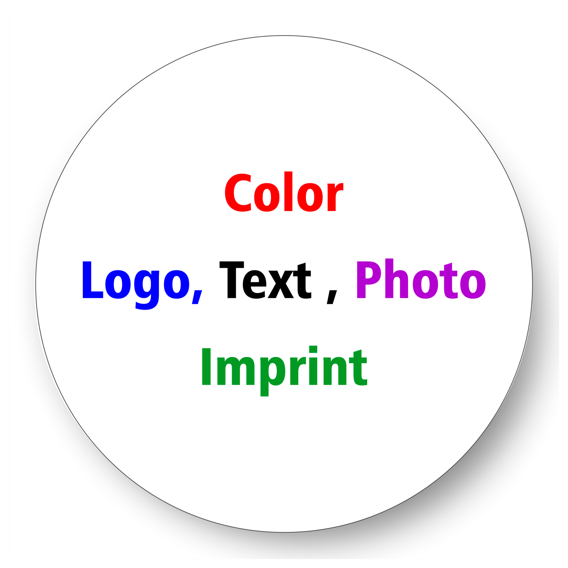 Round White Plate 3" / White