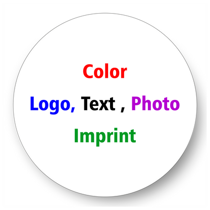 Round White Plate 3" / White