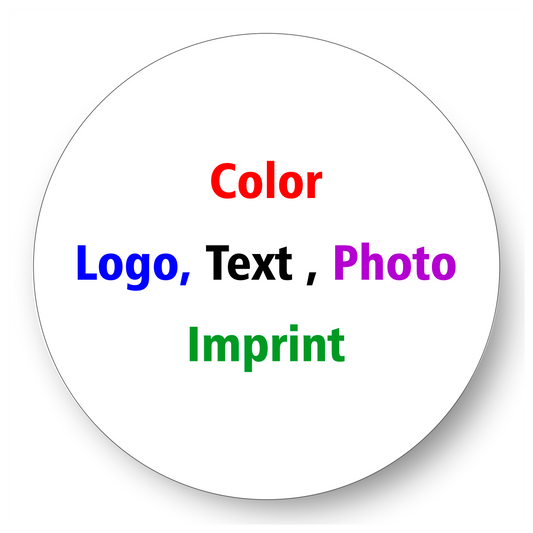 Round White Plate 3" / White