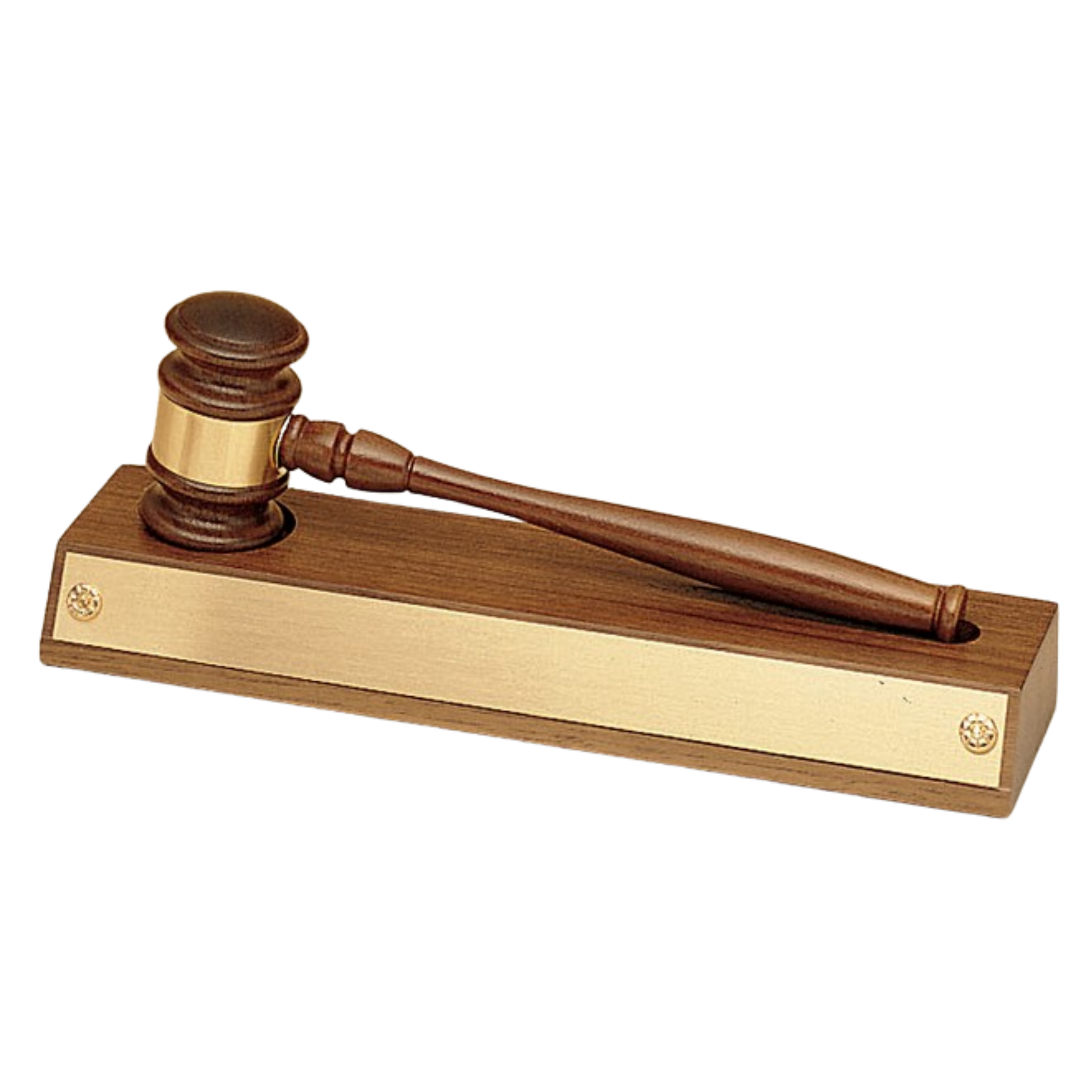 Gavel on Long Base 11.5" / Walnut