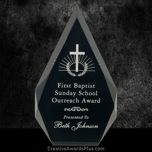 Black Diamond Acrylic Award 9.875" / Black