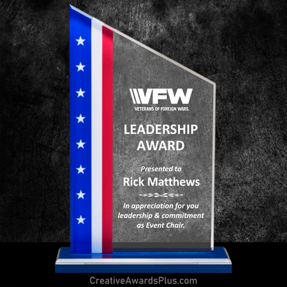 USA Acrylic Award 10.75” / Patriotic