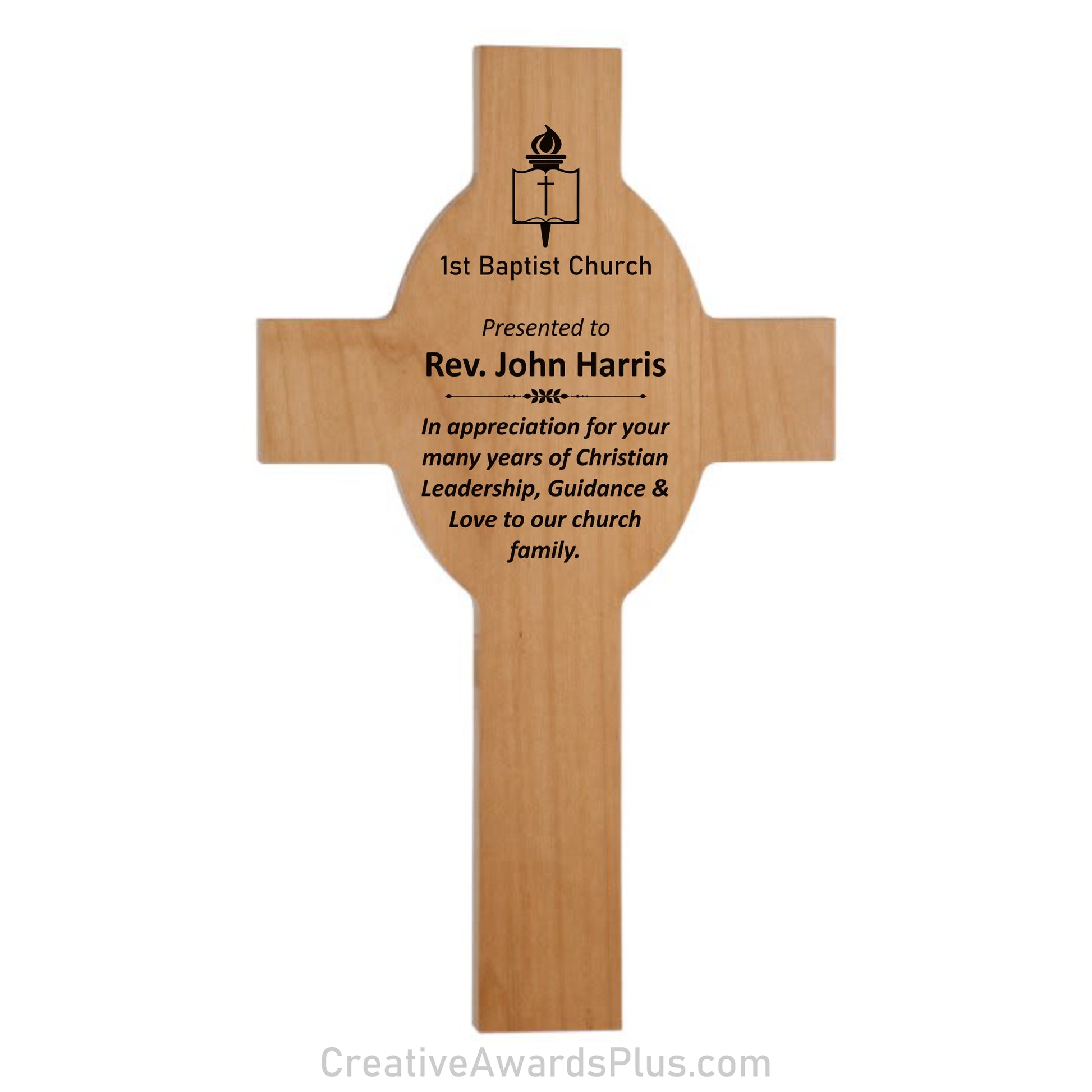 Cross Plaque 8" x 13.625" / Alder