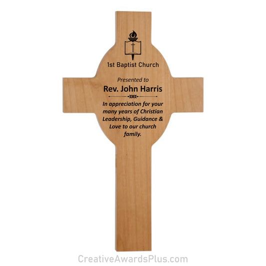 Cross Plaque 8" x 13.625" / Alder