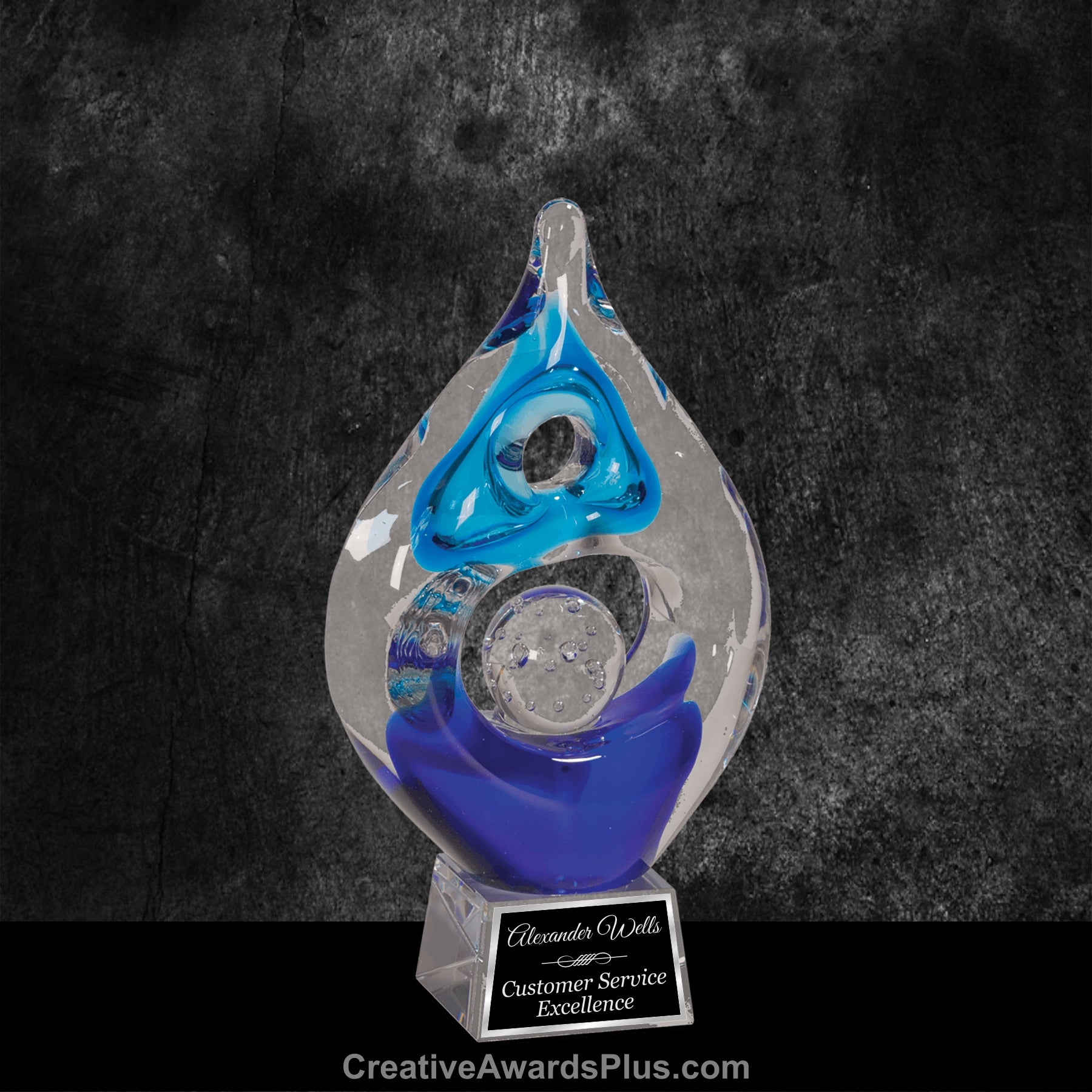 Champion Art Glass 8.5" / Blue
