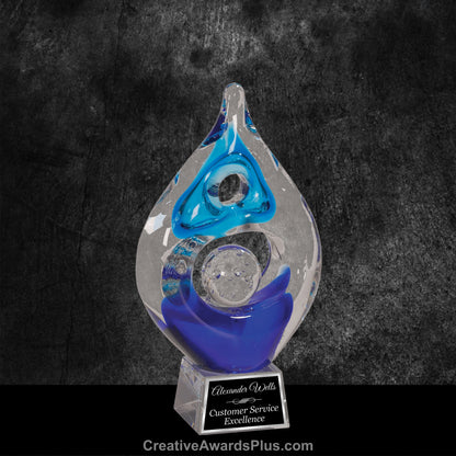 Champion Art Glass 8.5" / Blue