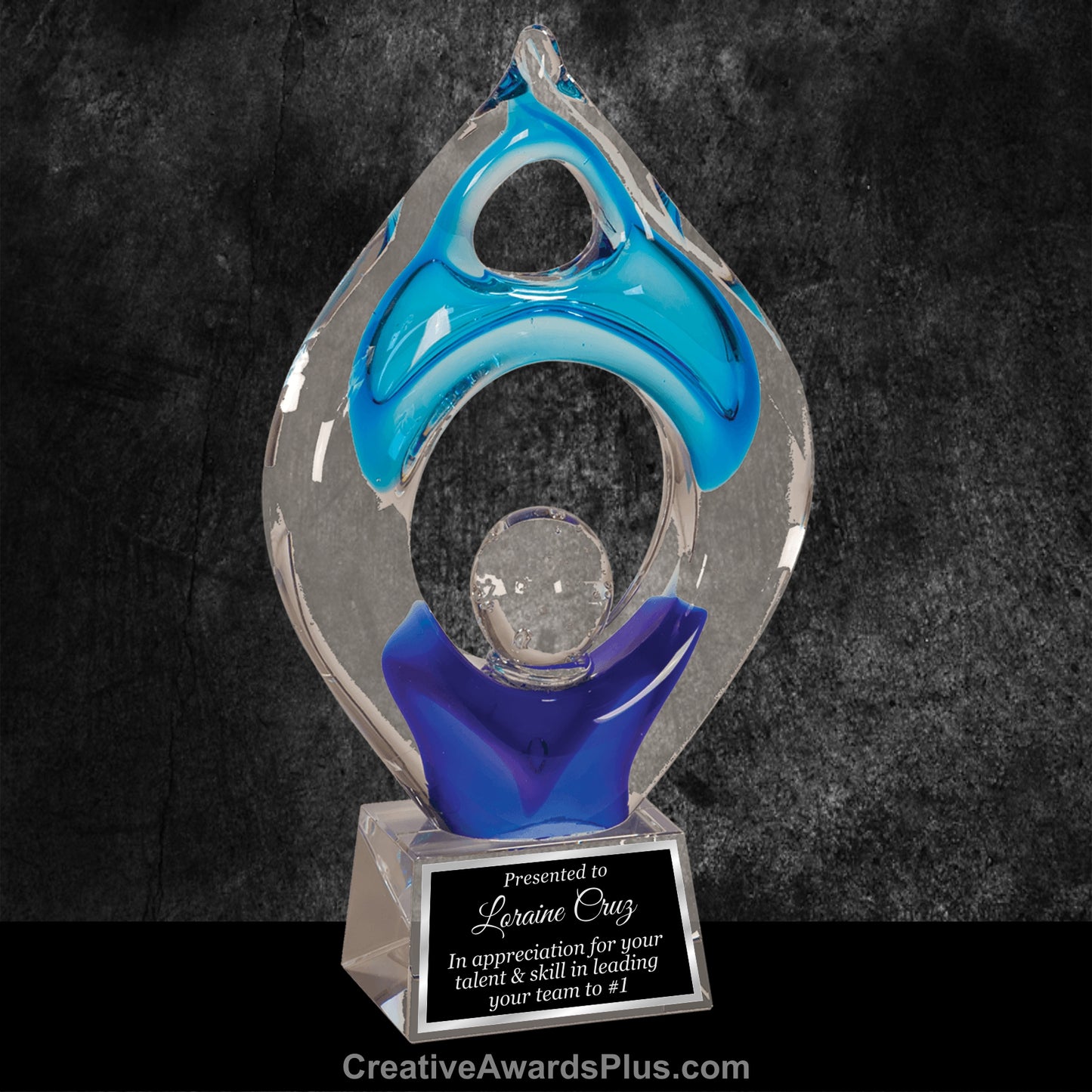 Champion Art Glass 10.25" / Blue
