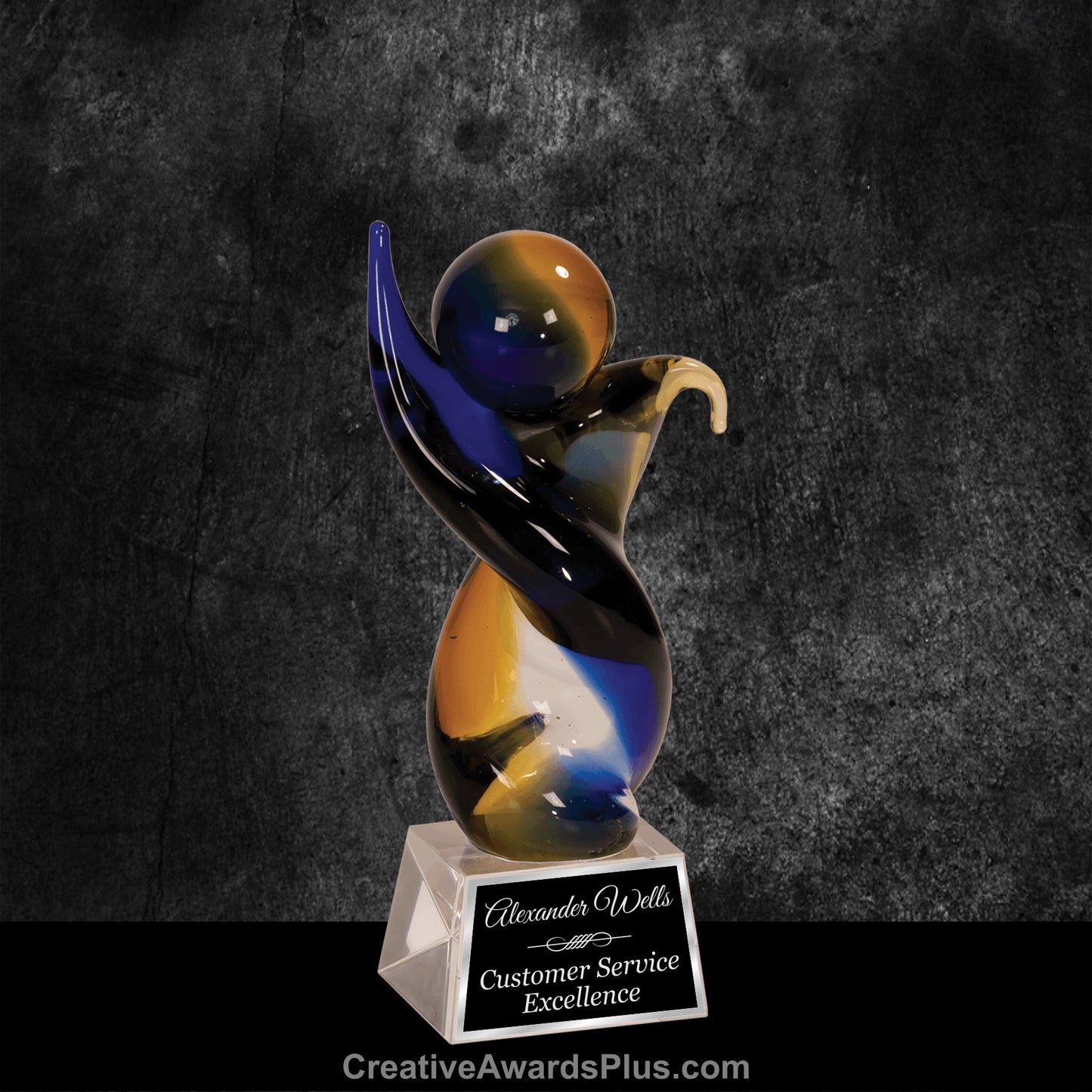 Twisted Body Art Glass 7.75" / Multiple Colors