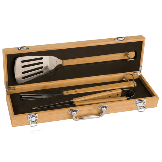 Bamboo Grill Set 19.625"(L) x 5.5"(W) x 3 1/8"(H) / Bamboo