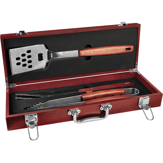 Rosewood Grill Set 18.75"(L) x 6.75"(W) x 3.25"(H) / Rosewood