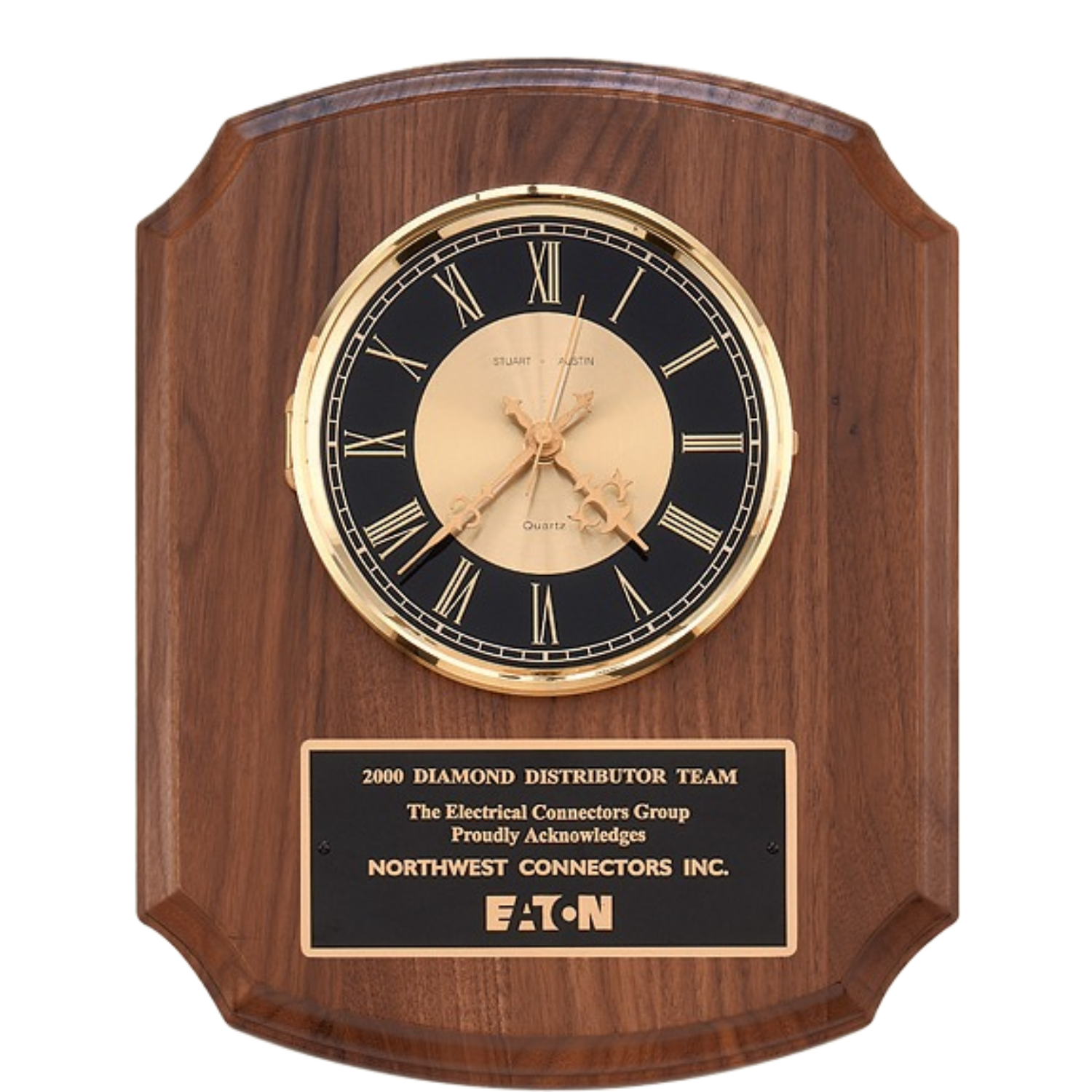 Walnut Wall Clock 10.5" x 13" / Walnut