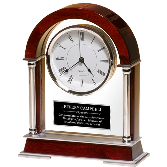 High Gloss Clock 10.5" / Rosewood