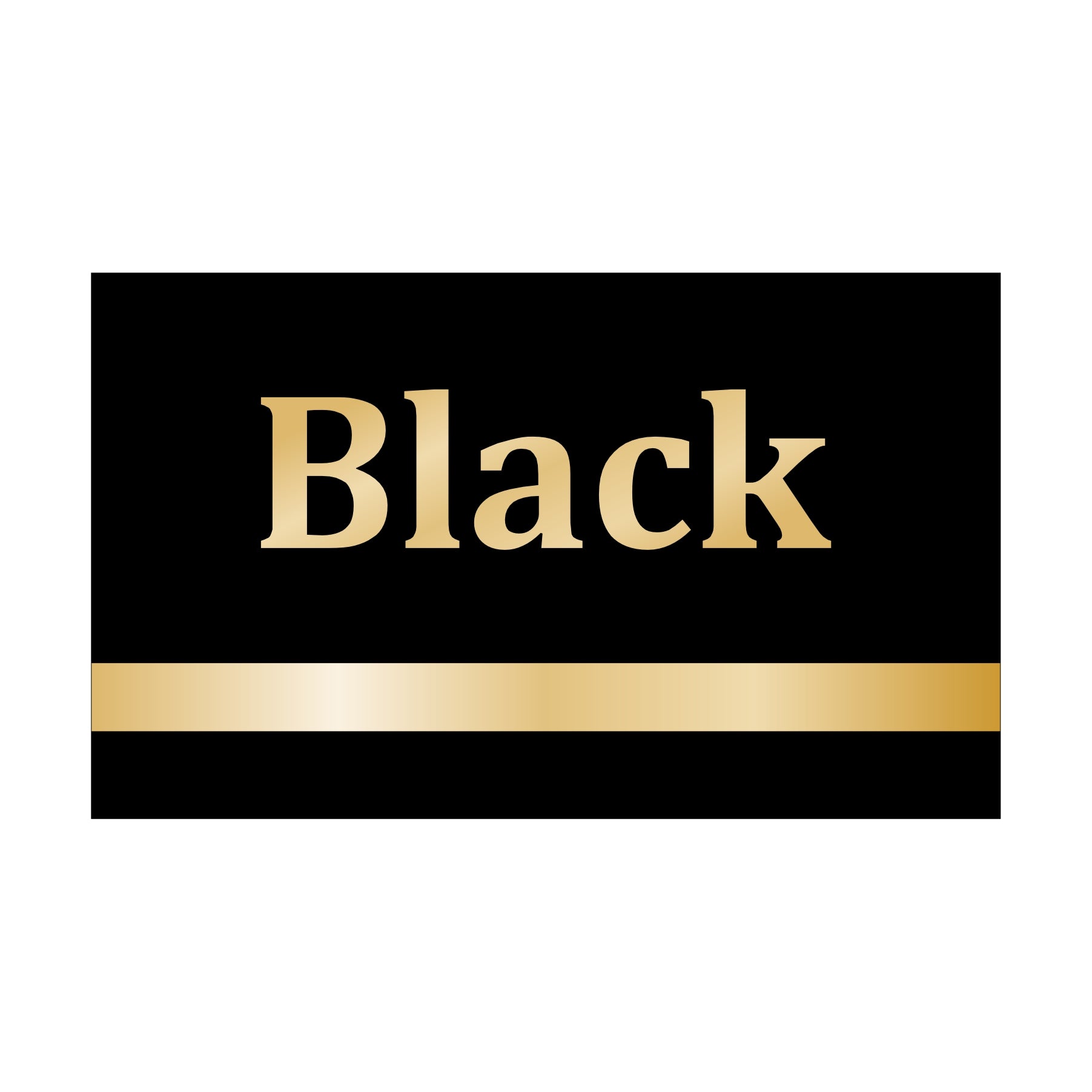 Custom Laser Engraved Metal Plate Custom Sizes / Black/Gold / 145