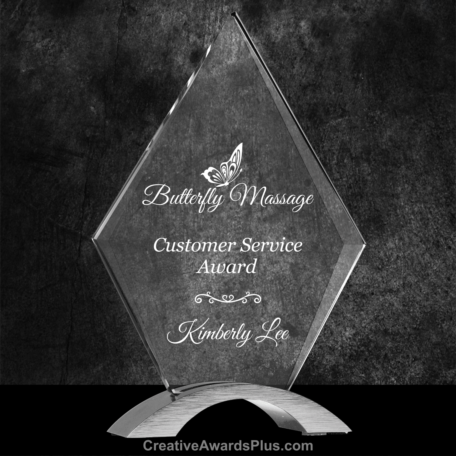Cosmic Diamond Acrylic Award 8.5" / Silver