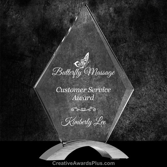 Cosmic Diamond Acrylic Award 8.5" / Silver