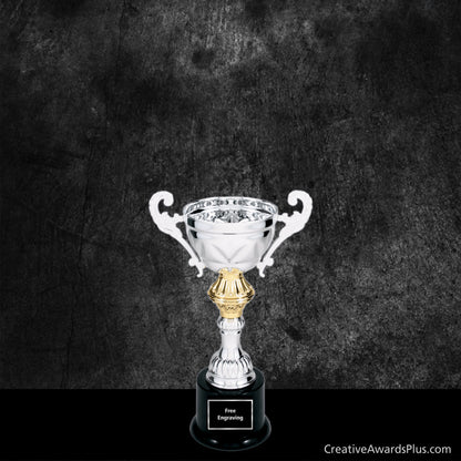 Accent Silver Trophy Cup 8.75"