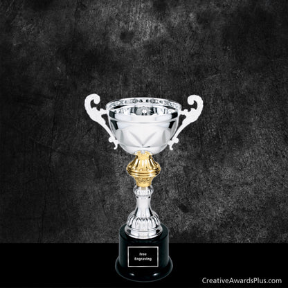 Accent Silver Trophy Cup 10"