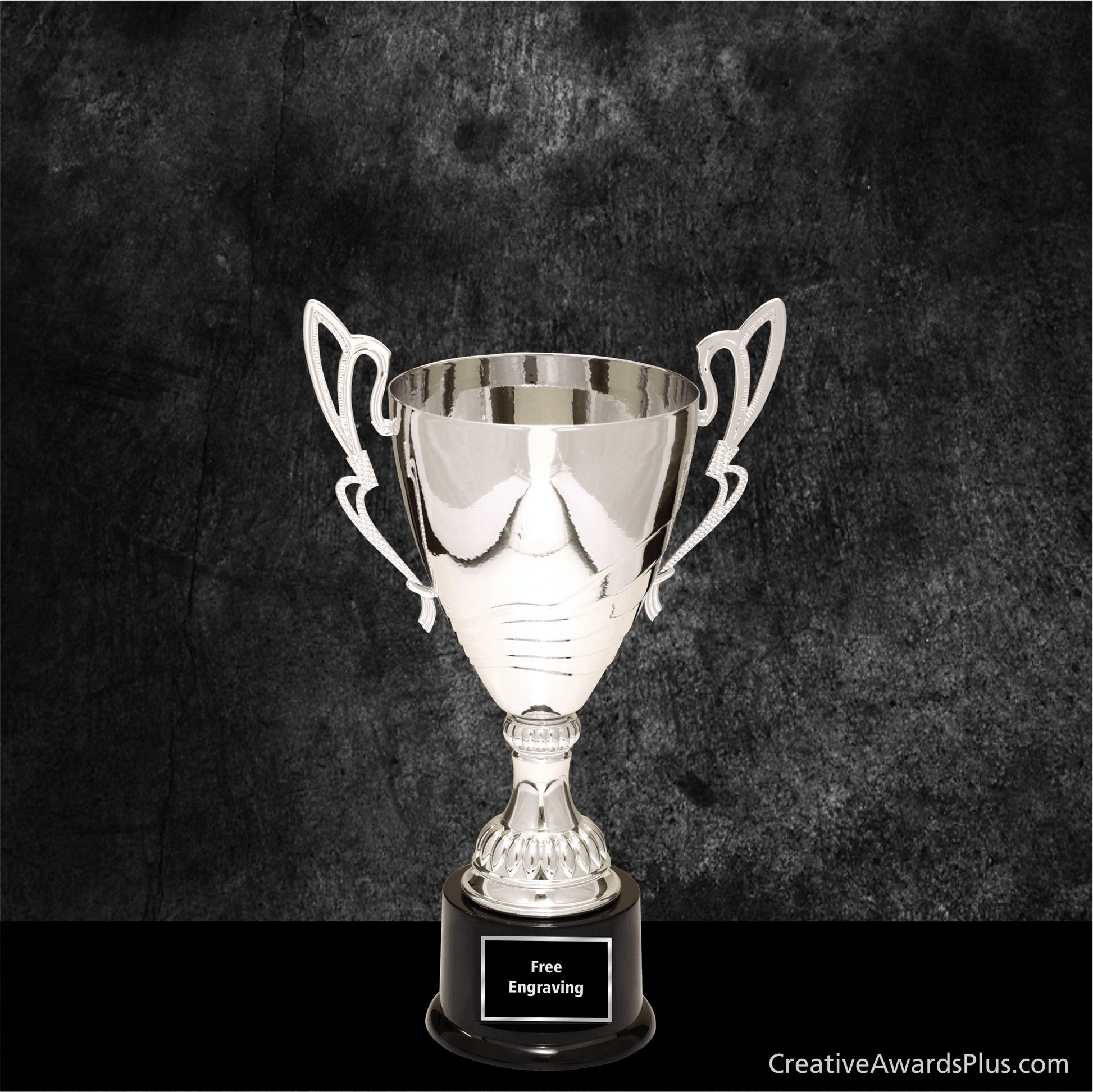 Elegant Silver Trophy Cup 12"