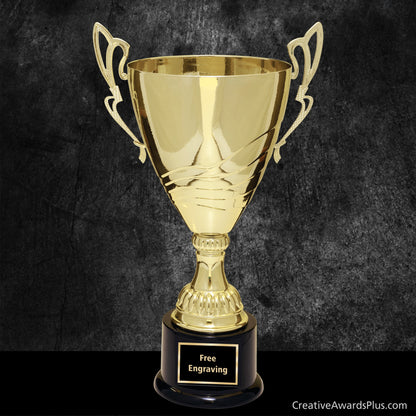 Elegant Gold Trophy Cup 16.75"