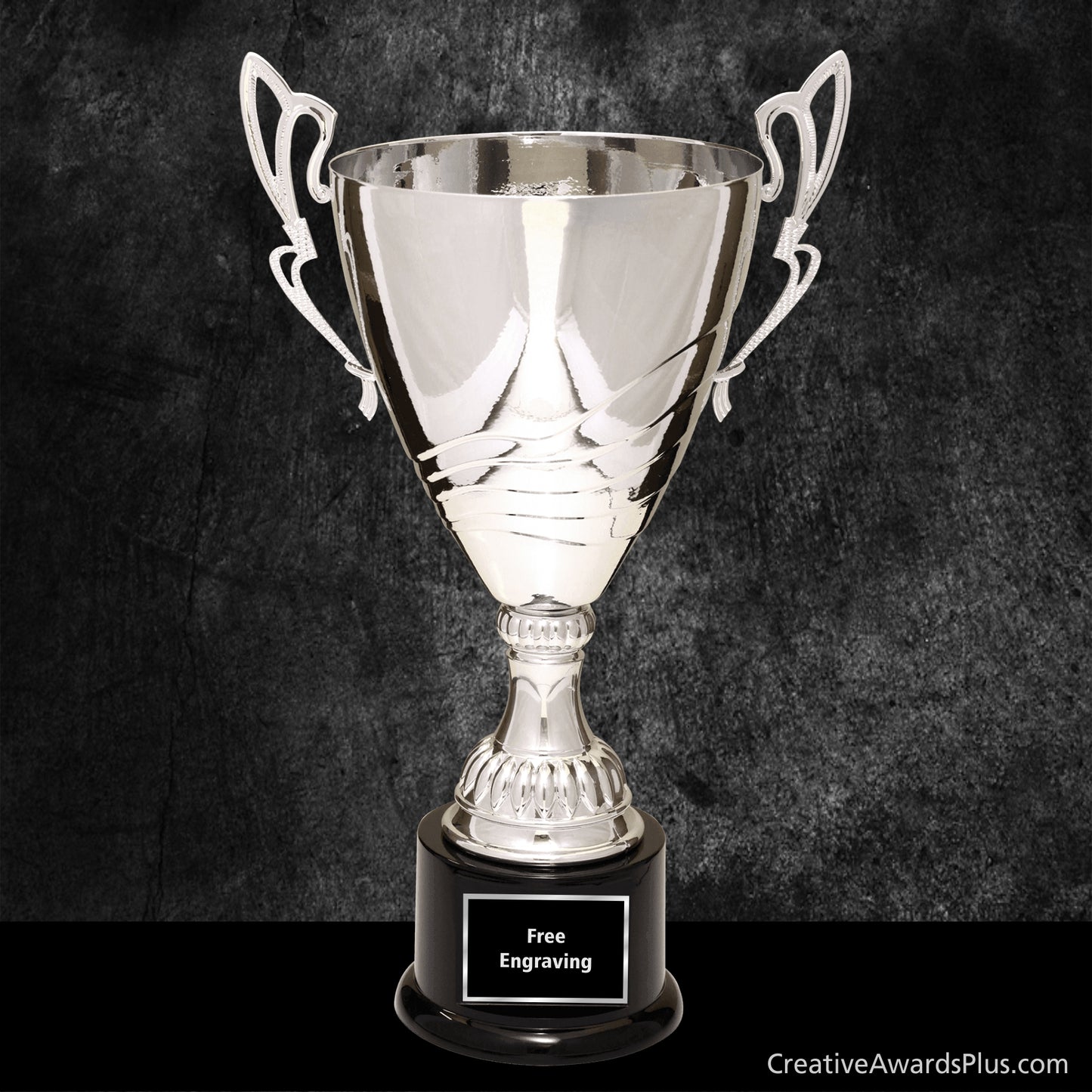 Elegant Silver Trophy Cup 16.75"