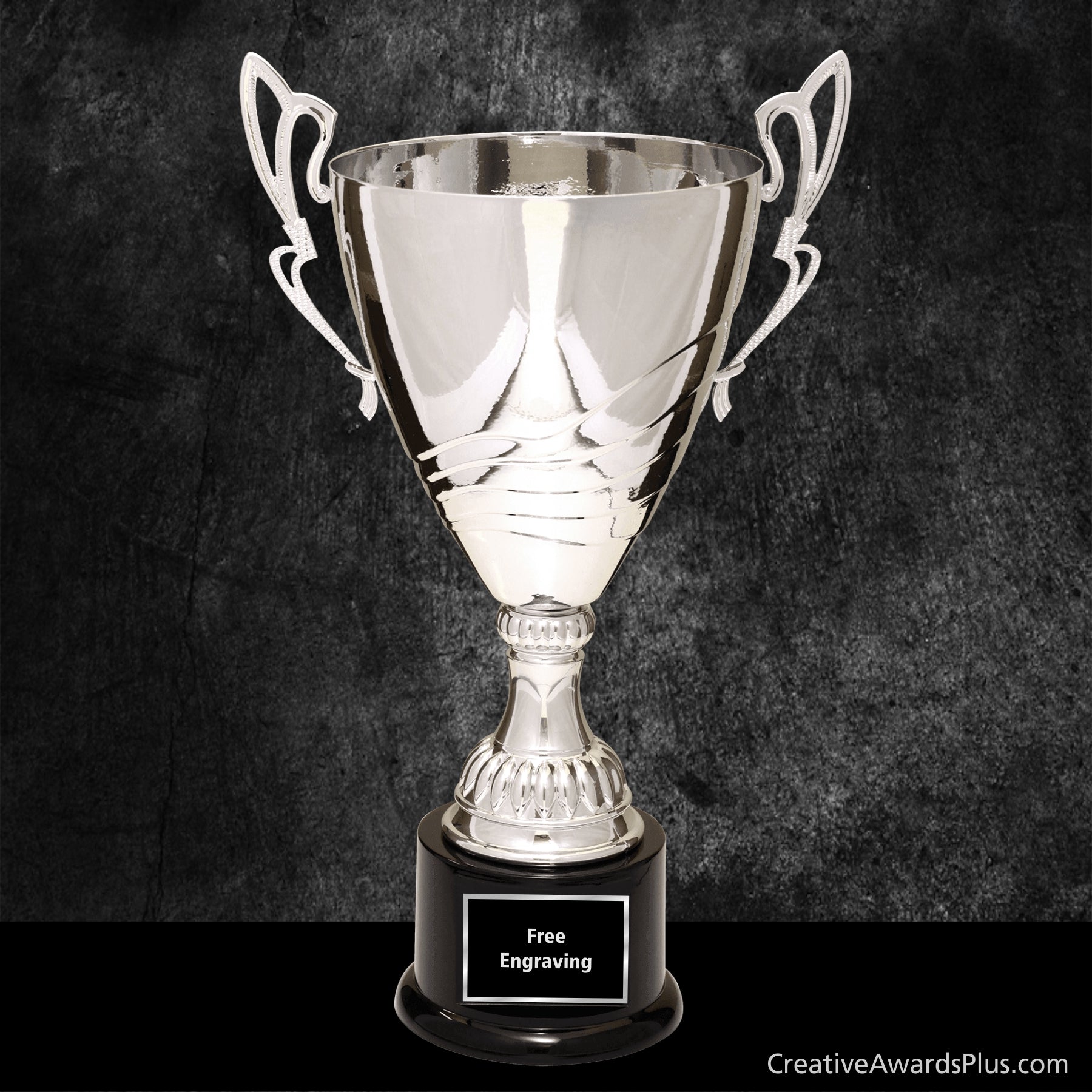 Elegant Silver Trophy Cup 16.75"