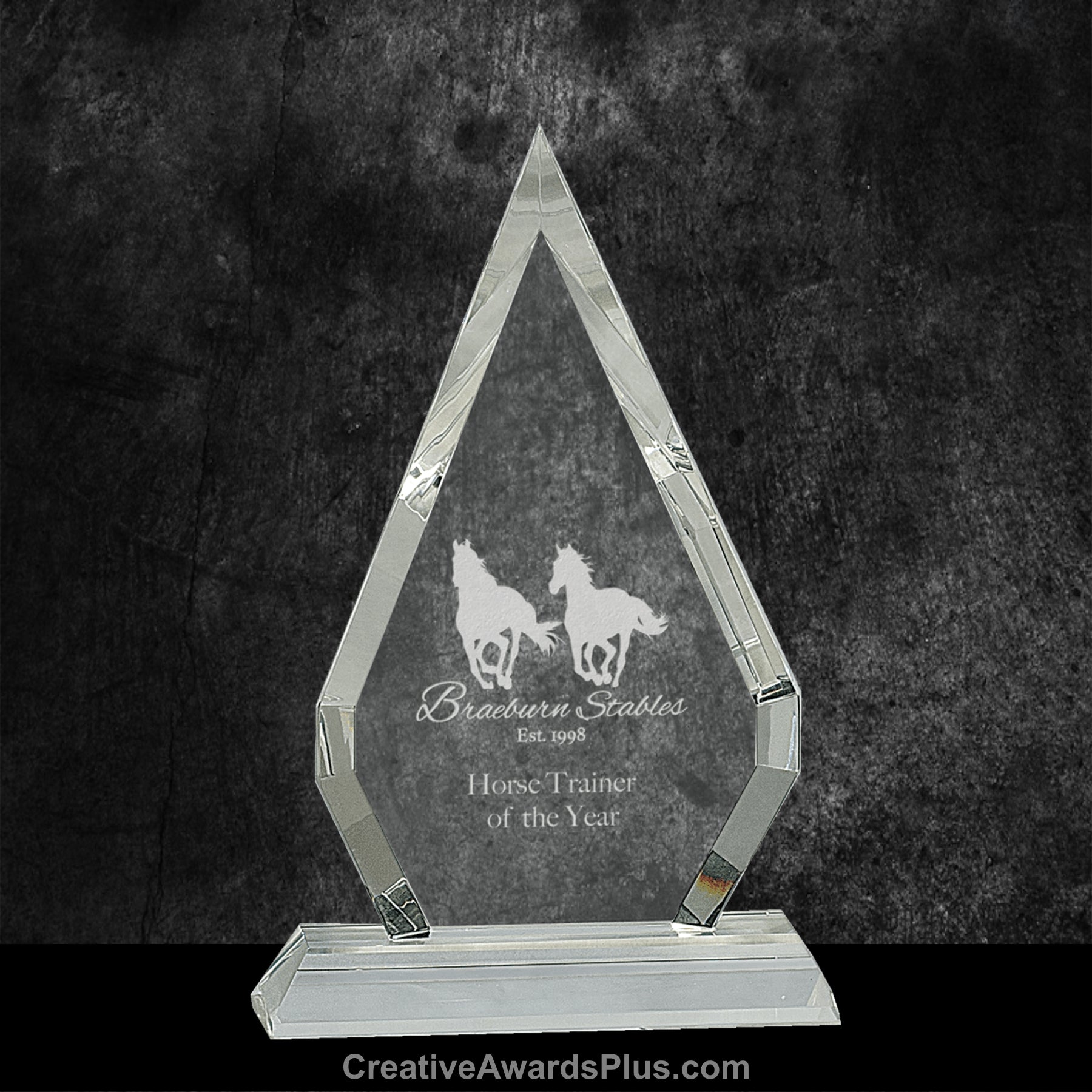 Arrowhead Crystal Award 8.5" / Clear