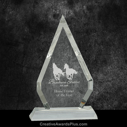 Arrowhead Crystal Award 8.5" / Clear