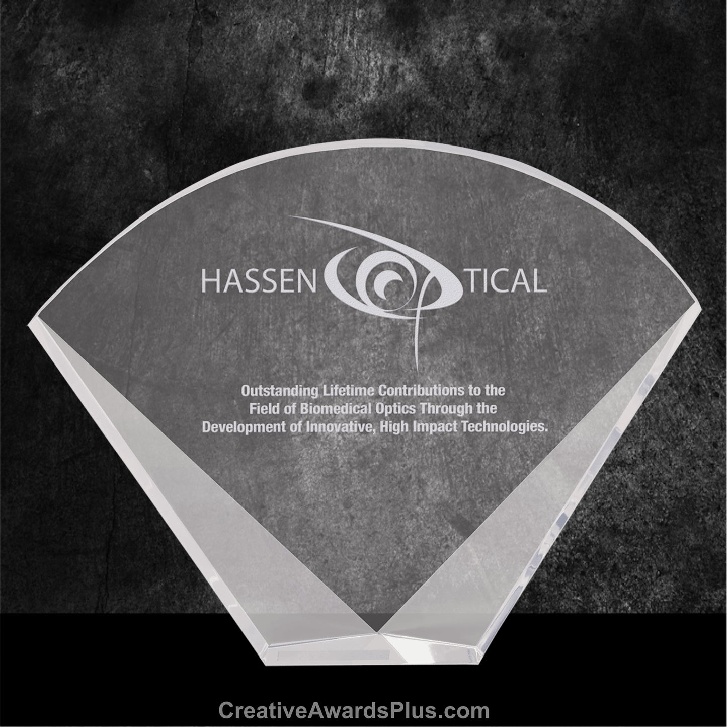Fan Crystal Award 6" / Clear
