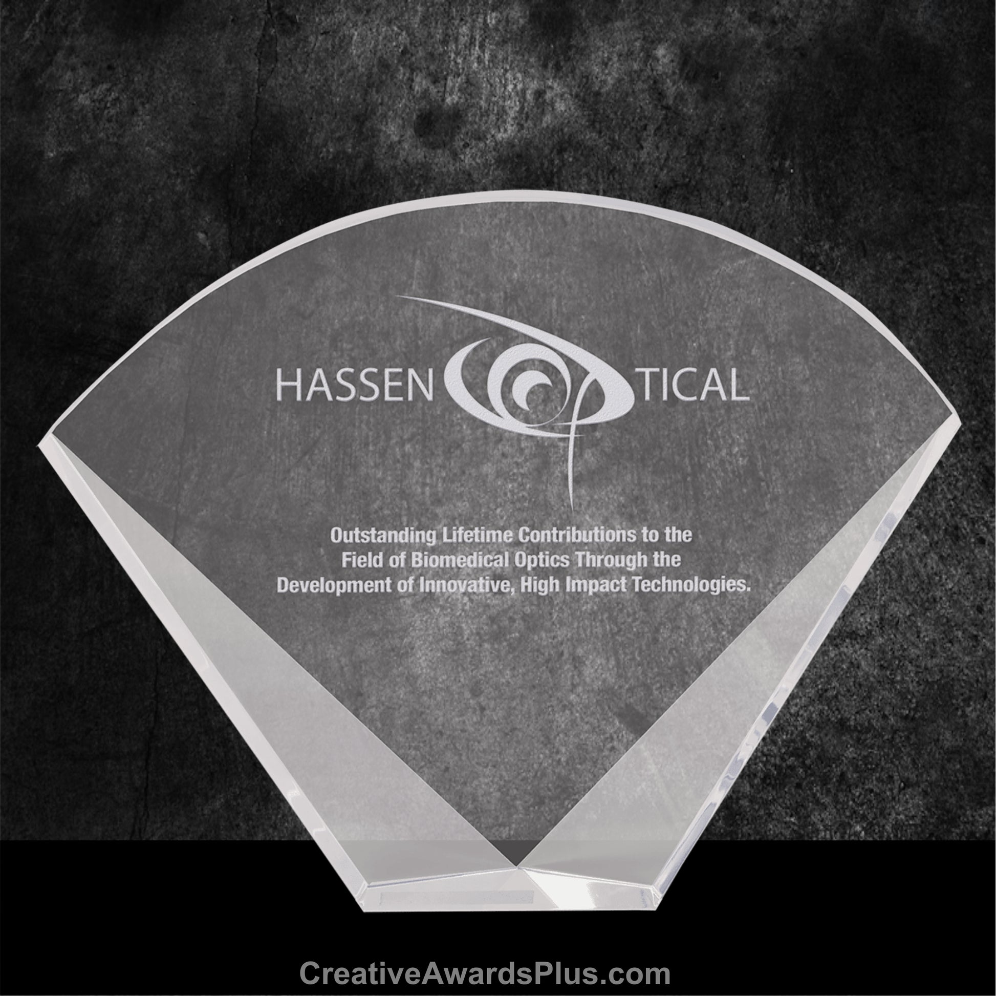 Fan Crystal Award 6" / Clear