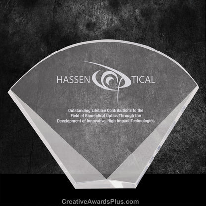 Fan Crystal Award 6" / Clear