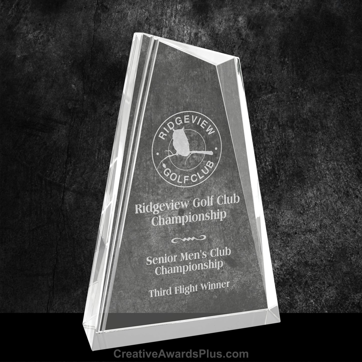 Peak Crystal Award 8.25" / Clear