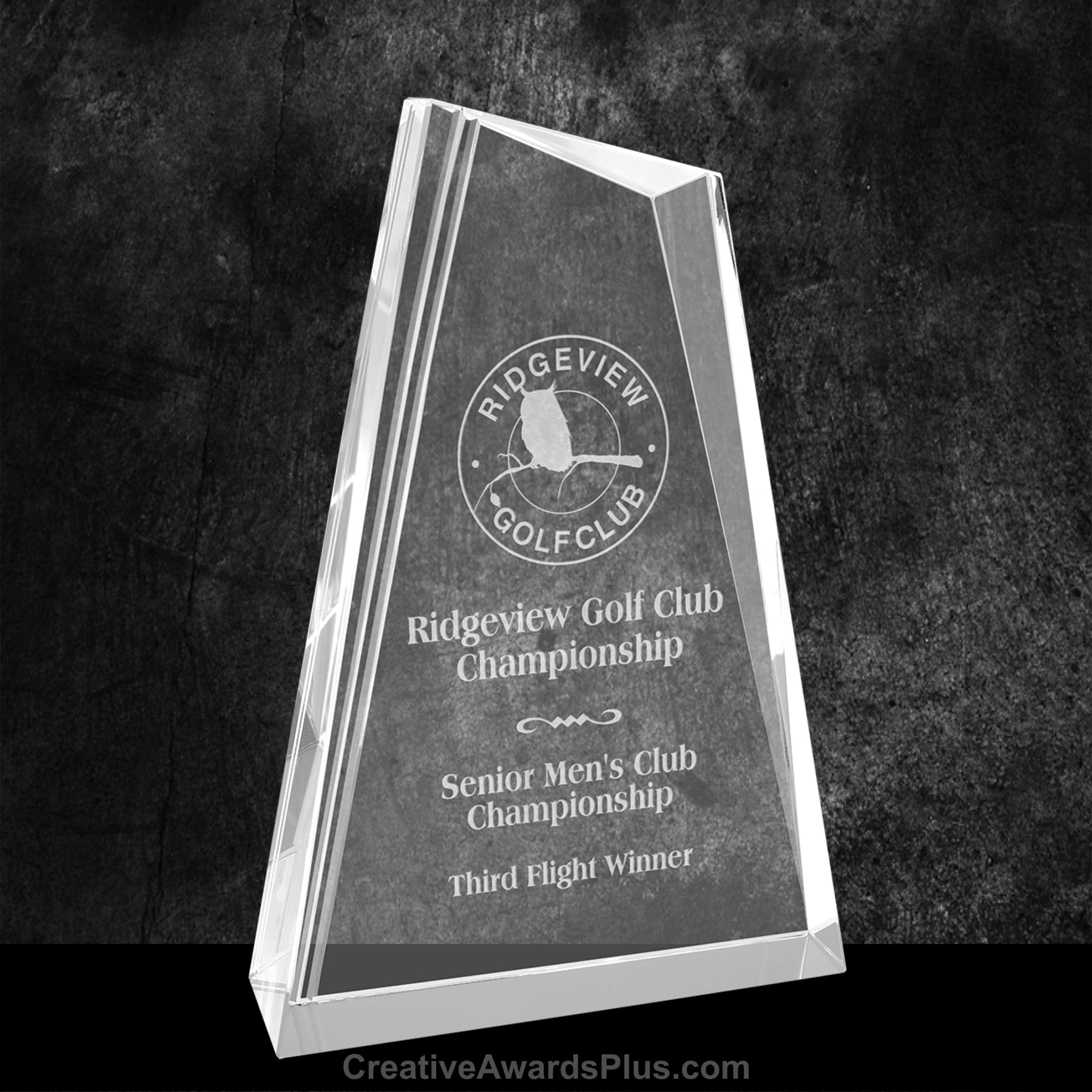Peak Crystal Award 8.25" / Clear