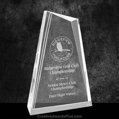 Peak Crystal Award 8.25" / Clear