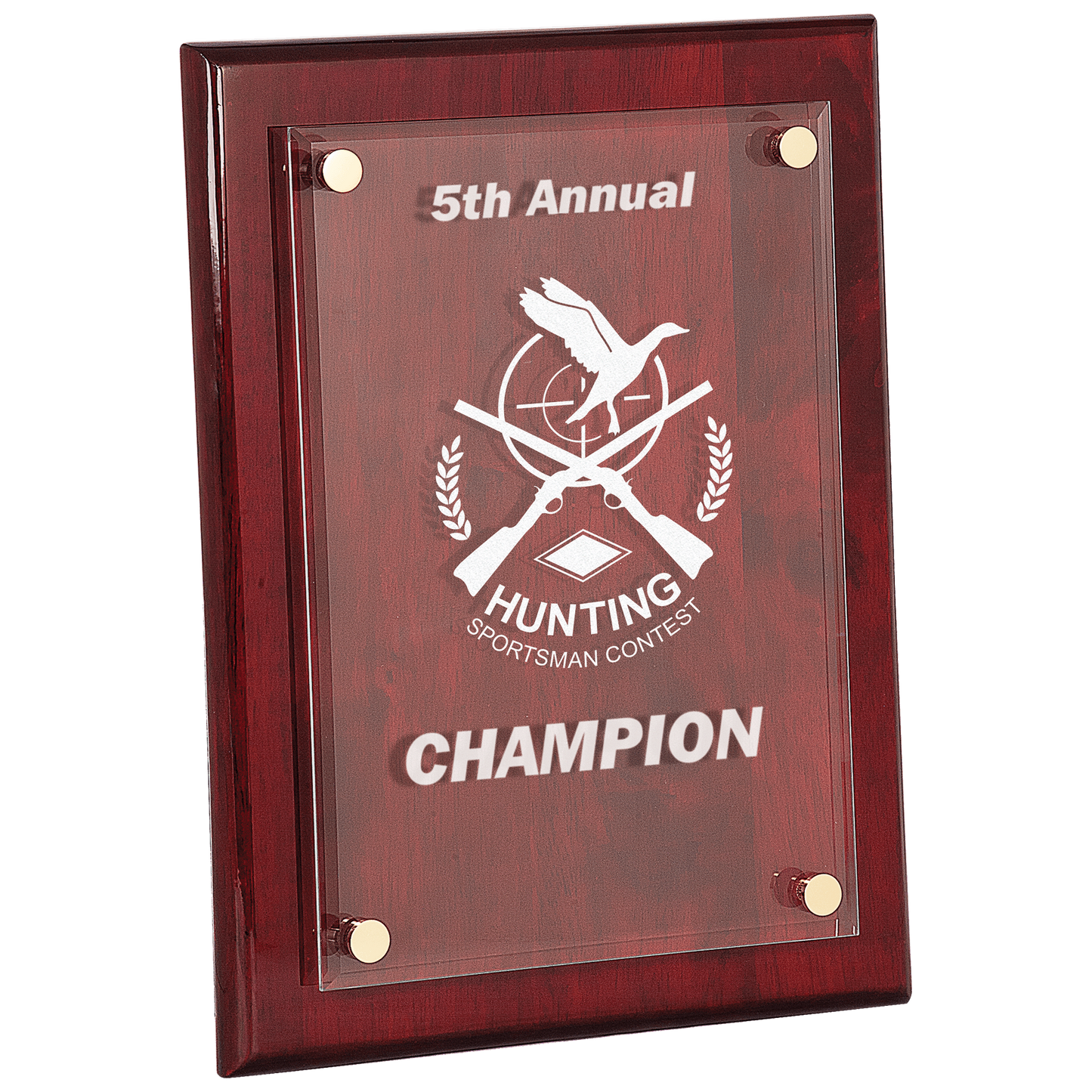 Floating Acrylic Rosewood Plaque 10.5" x 13" / Rosewood